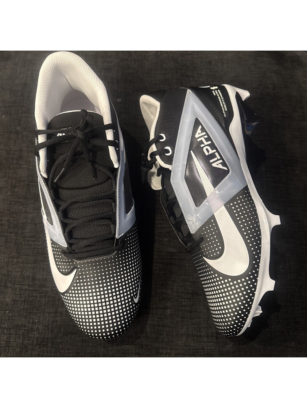 Nike Alpha Menace 4 Pro Black White FZ7702-005 Men’s Size 14.5 NEW MSRP $200